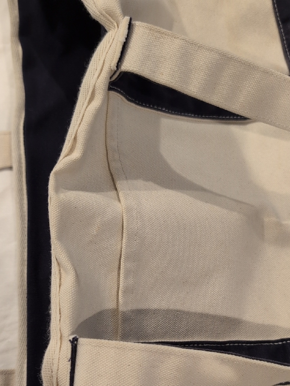 Storq Carryall Canvas Navy & Cream Diaper Bag - Picture 14 of 14